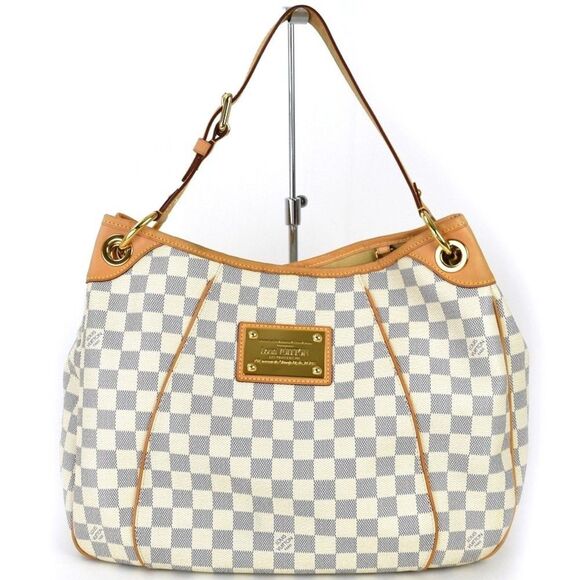 Louis Vuitton Handbags - Louis Vuitton Galliera PM Tote Shoulder Bag Damier Azur White